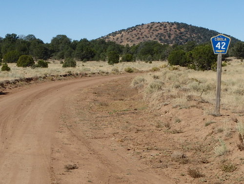 GDMBR: Our road, CR-42 is now heading north.